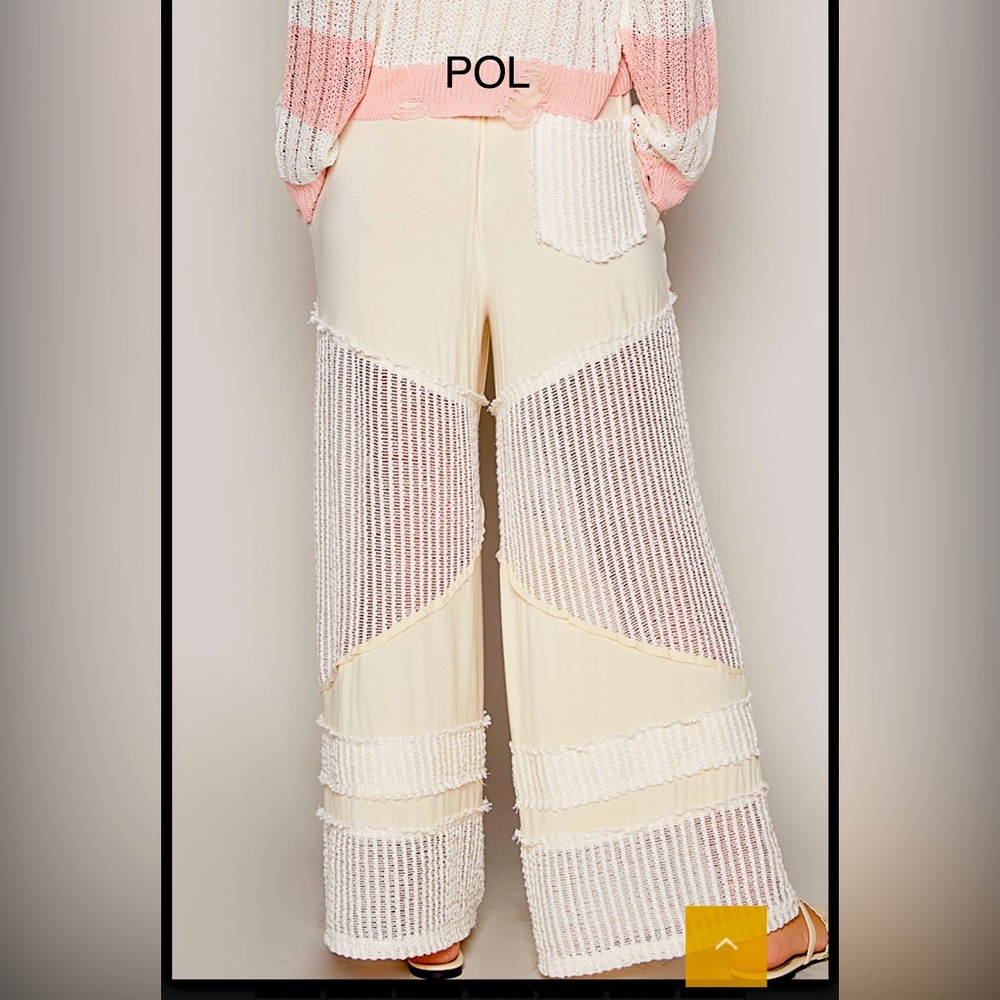 BPB-12-1🤍NEW! POL precise Cream Women's Pants-on trend+go-w-everything!